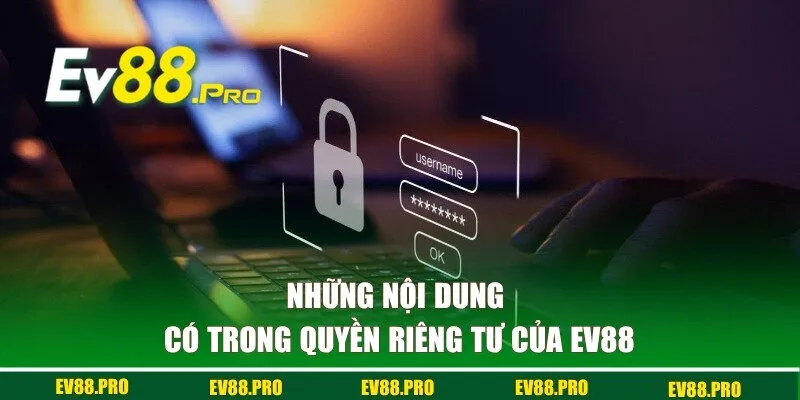 Những nội dung có trong quyền riêng tư của EV88